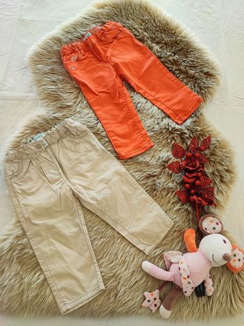 Lot 2 pantalons obaibi 6 mois