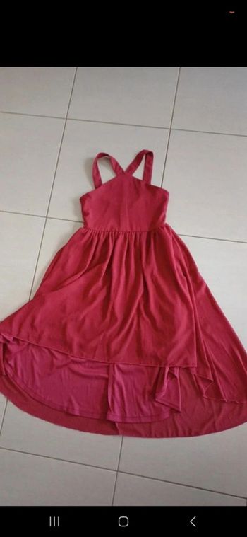 Robe asymétrique bordeaux shein 10 ans