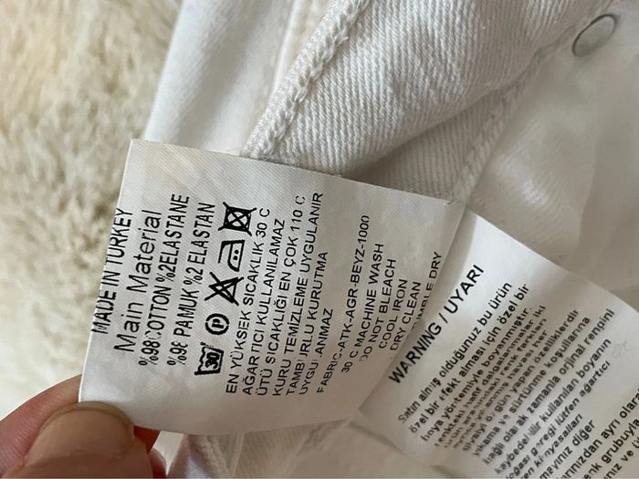 Jean blanc taille 38/40 R8 - photo numéro 6
