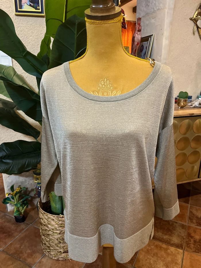 pull maille à paillettes promod