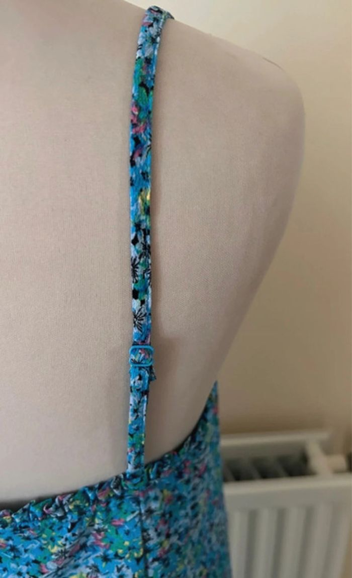 Robe longue fleurie, bleue, Only - photo numéro 12
