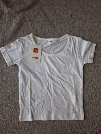 Maillot de corps tissaia blanc 4-5ans