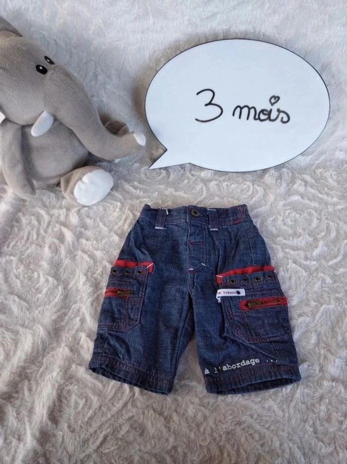 Pantalon doublé Garçon 3 mois "Le trésor, A l'abordage"100% coton