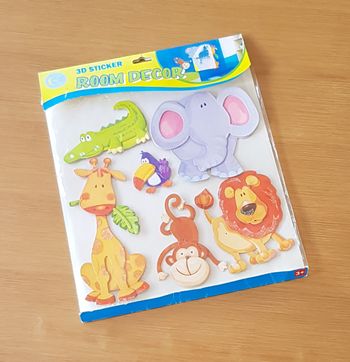 🦒 Stickers 3D "animaux de la jungle" 🦒