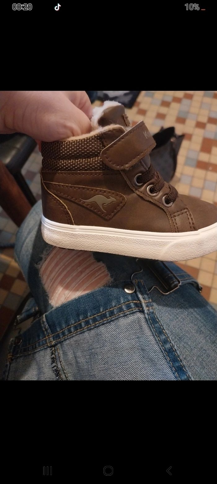 Chaussure bb marron kangaroos neuve pointure 21 - photo numéro 2