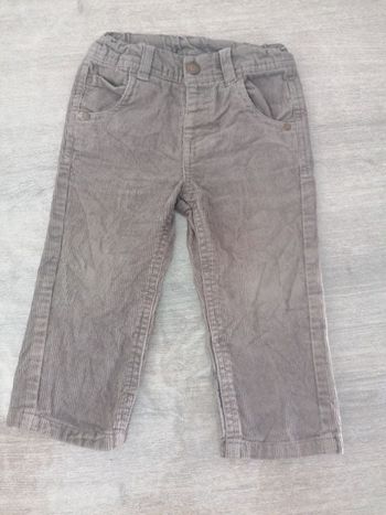 Pantalon velours crème 18mois