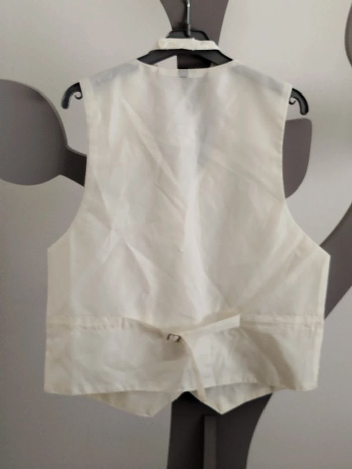 Blazer ivoire et cravate assortie taille 8 ans - photo numéro 2