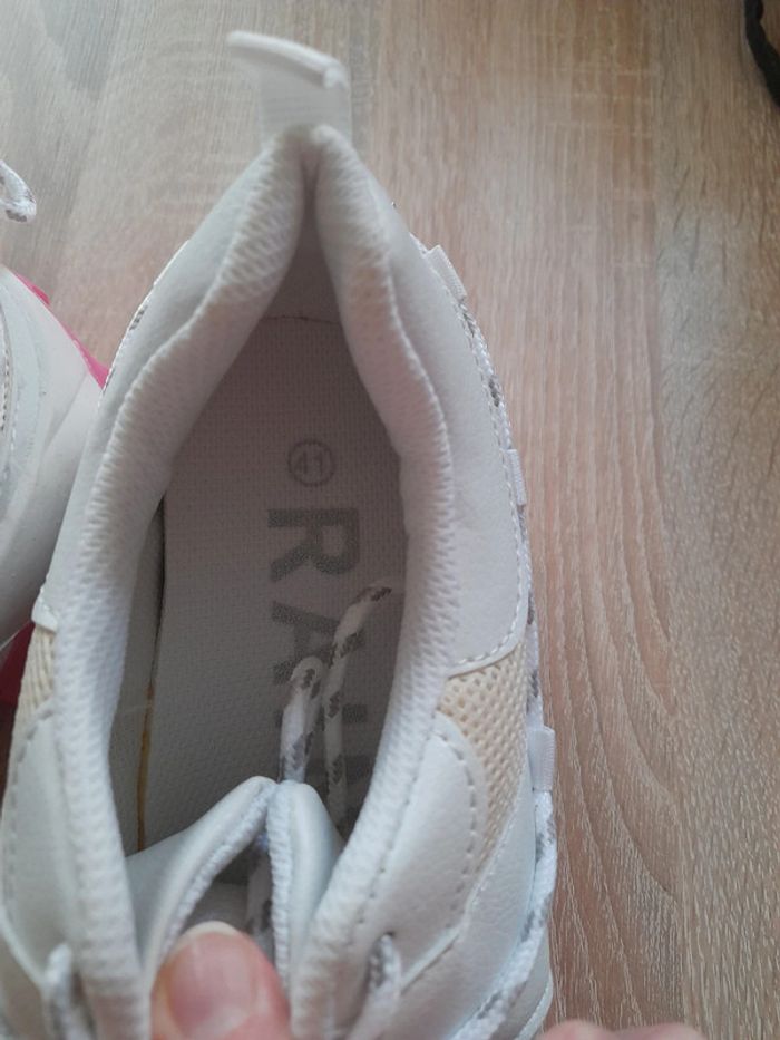 Baskets chunky blanc / fushia - photo numéro 3