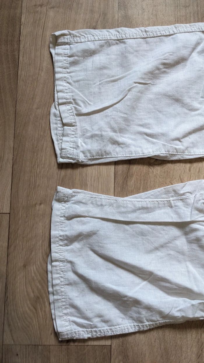 Pantalon en Toile Blanc 40 - photo numéro 3