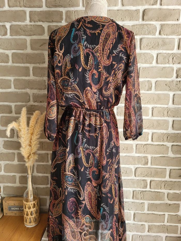 Robe longue et fluide imprimé cachemire Cache Cache - Bohème chic - photo numéro 13