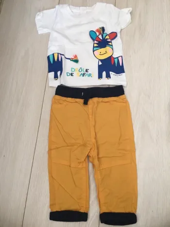 Ensemble léger pantalon t-shirt pat et ripaton 6 mois