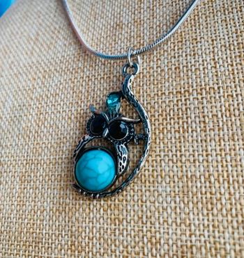 collier femme hibou