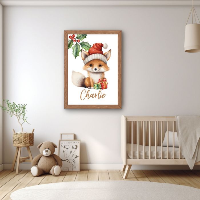 affiche prénom personnalisé noël