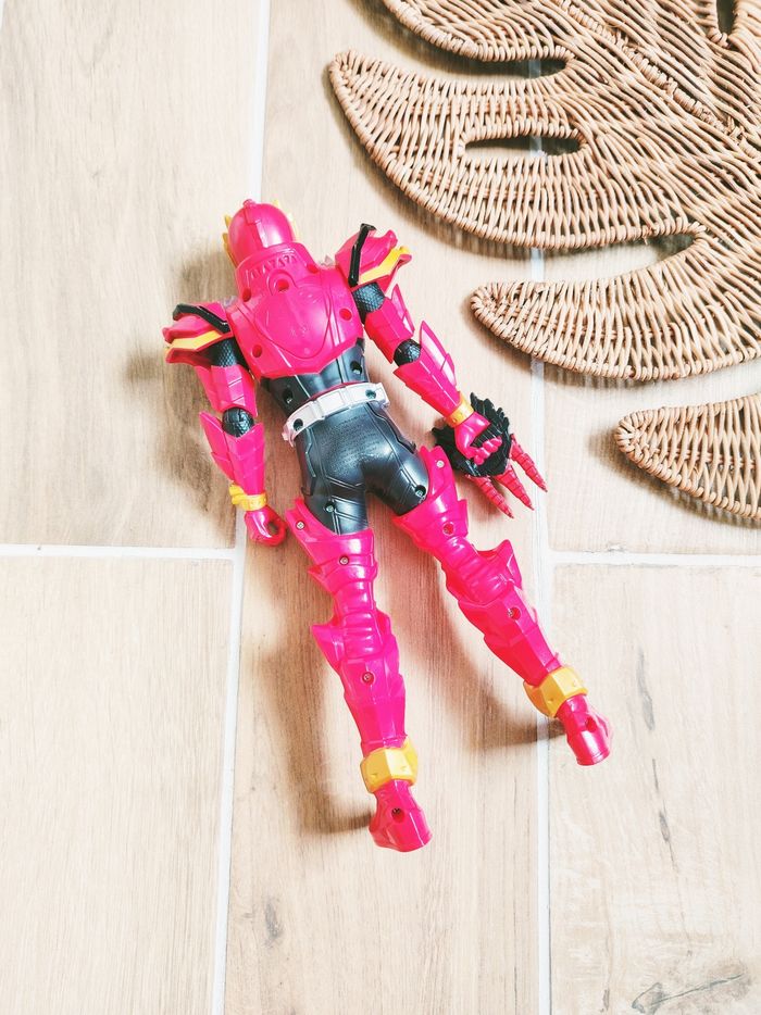 🙅Power rangers dino fury attaque tournoyante grande figurine du ranger rouge - photo numéro 2