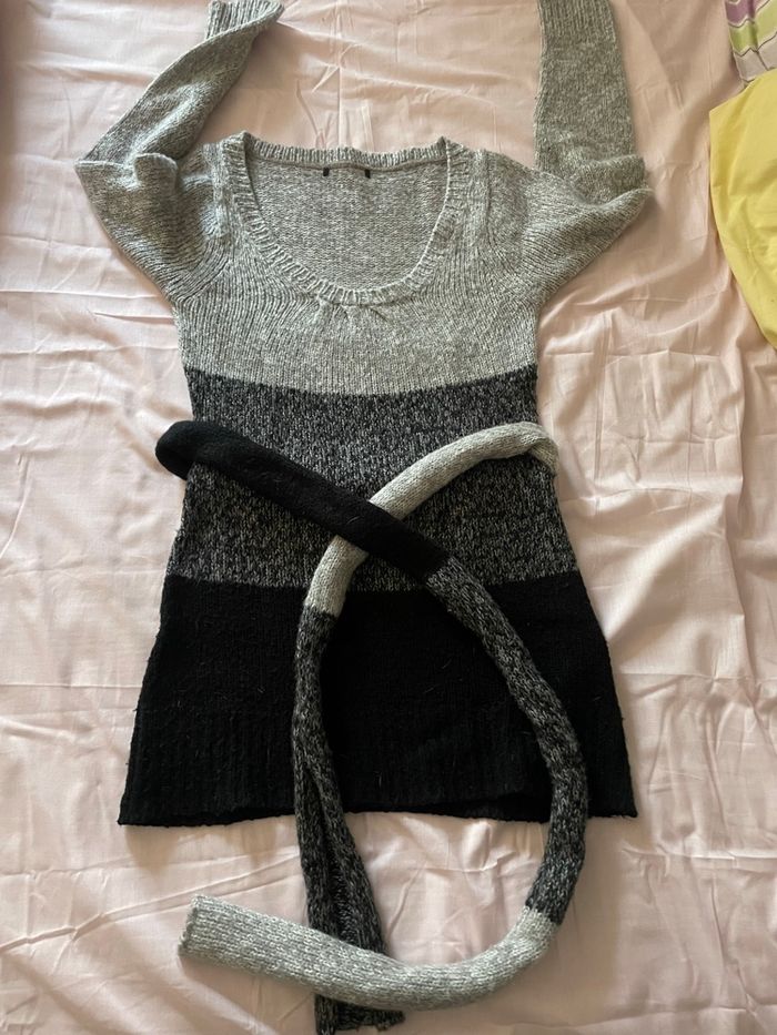 Robe pull + tour de cou et/ou ceinture - photo numéro 4