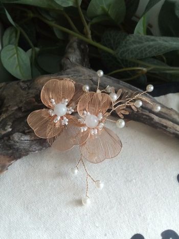 Barrette bohème pierre de lune