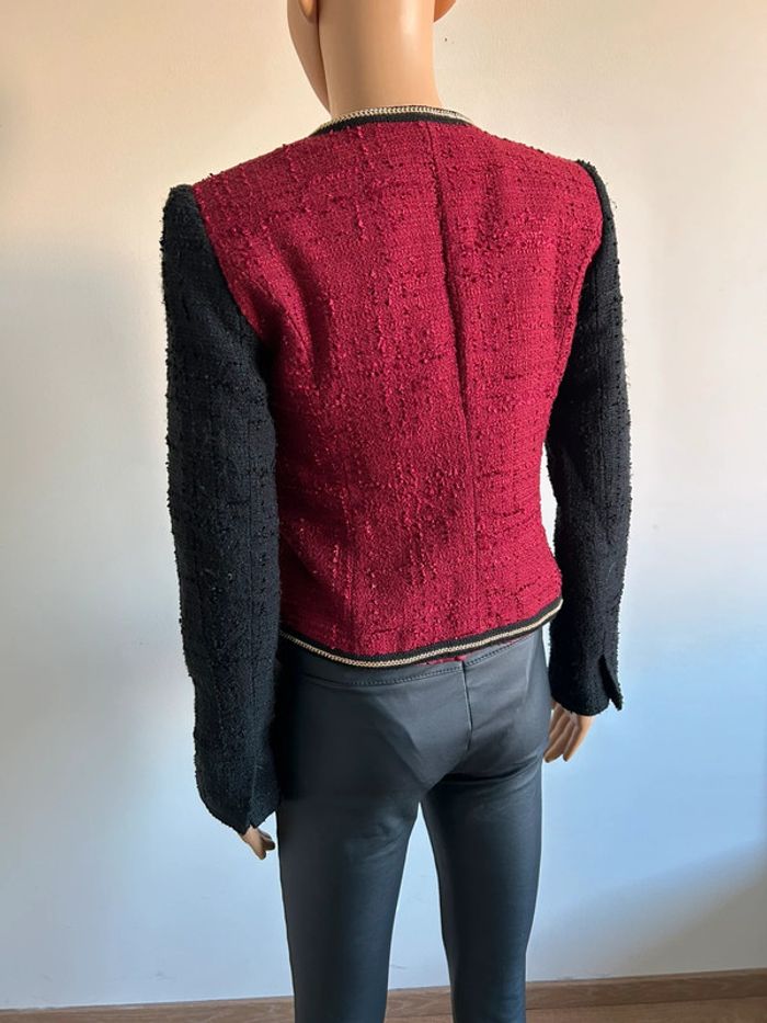 Blazer rouge et noir Mango taille S TBE - photo numéro 11