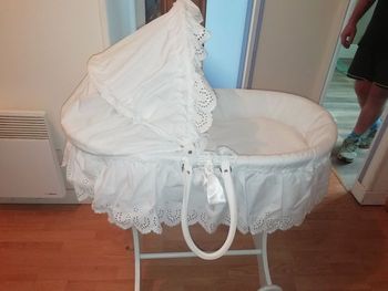 Couffin bébé blanc