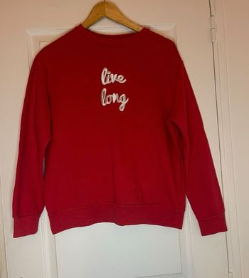 Pull rouge hiver