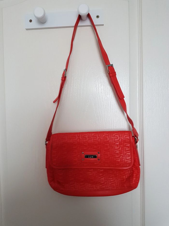 Sac rouge bandoulière La Halle - photo numéro 8
