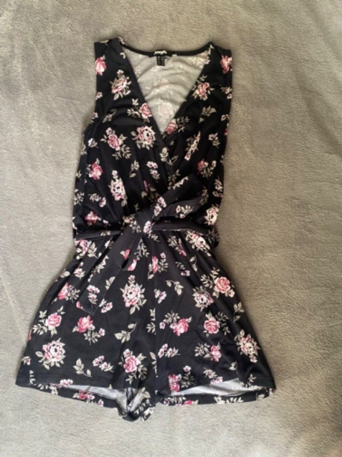 Combi short fleurie