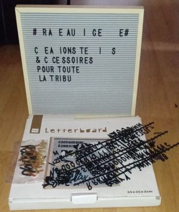 Letterboard hema