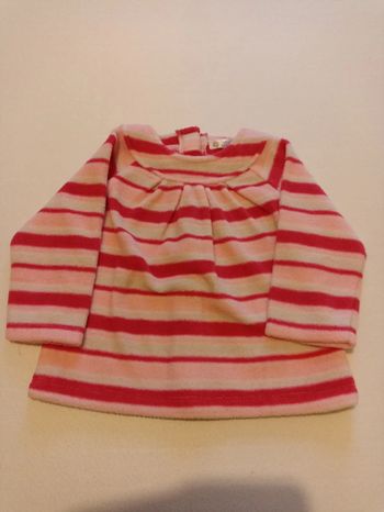 Pull rayé polaire 3 mois