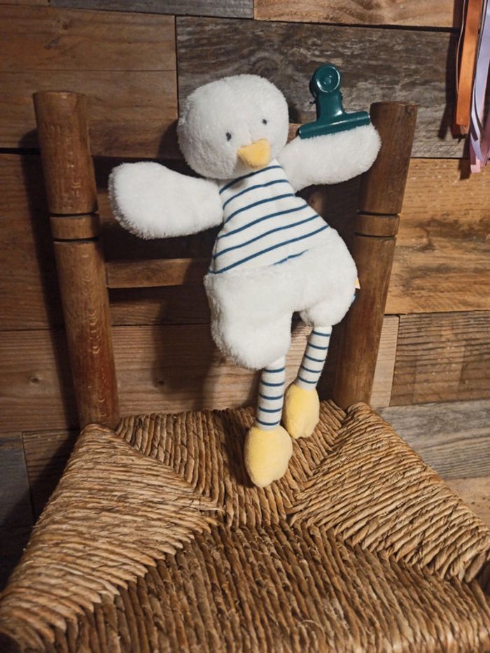 Doudou canard tape à l'oeil tbe - photo numéro 2