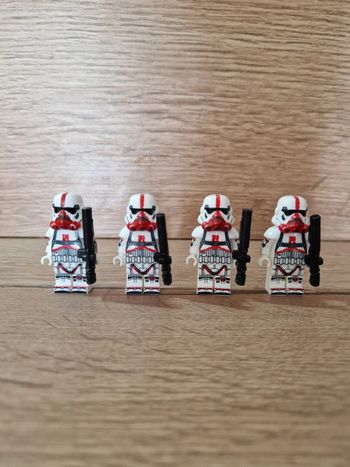 Figurines type lego 4 stormtroopers star wars