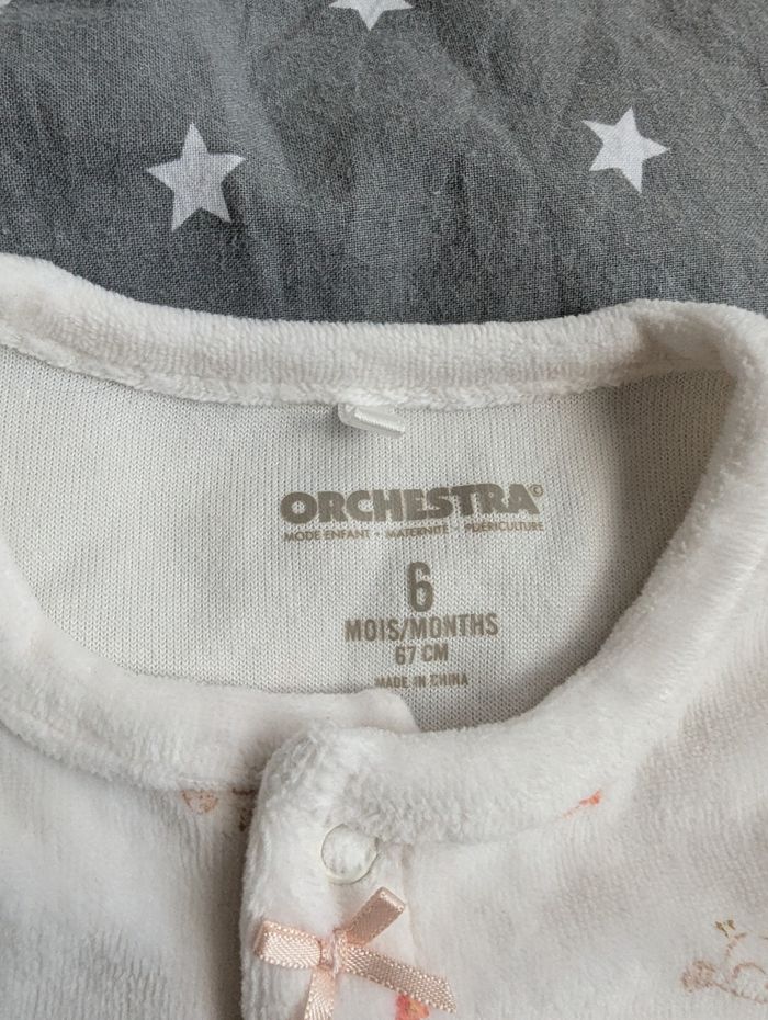 Pyjama velours orchestra 6 mois - photo numéro 6