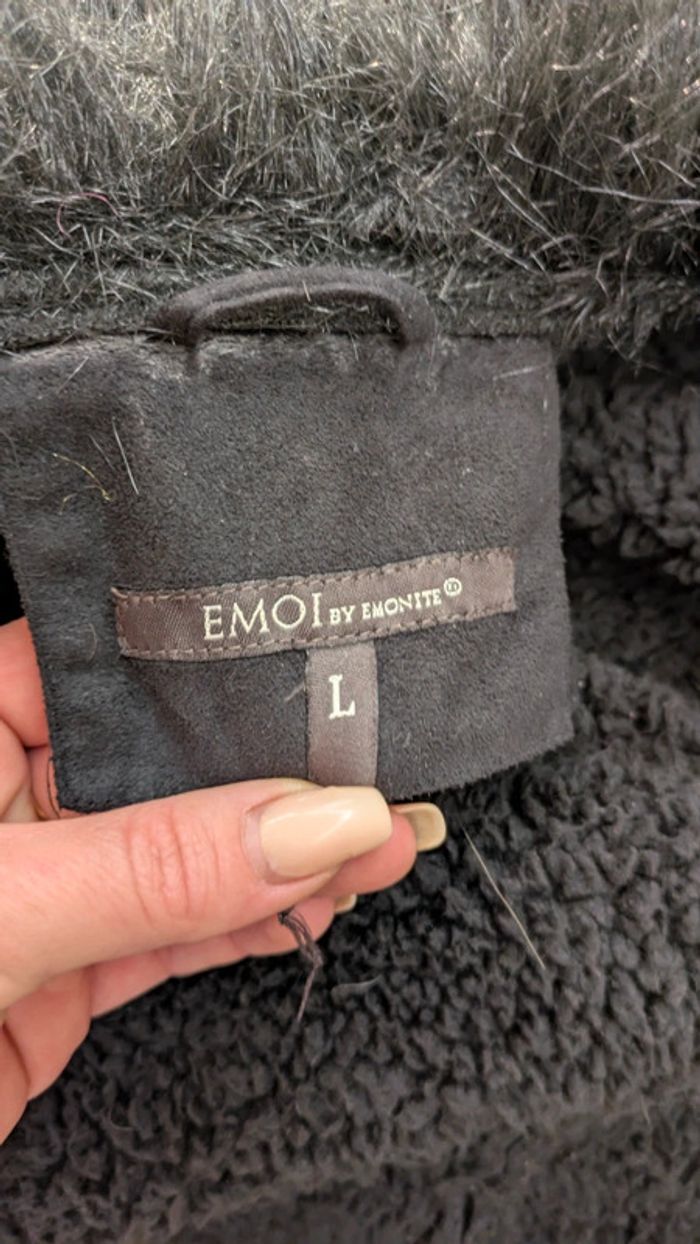 Manteau chaud noir foururu - photo numéro 8