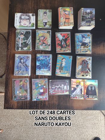 Lot de 248 cartes Naruto kayou