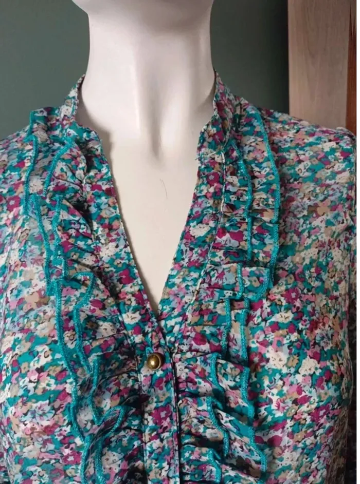 Blouse fleurie S - photo numéro 5