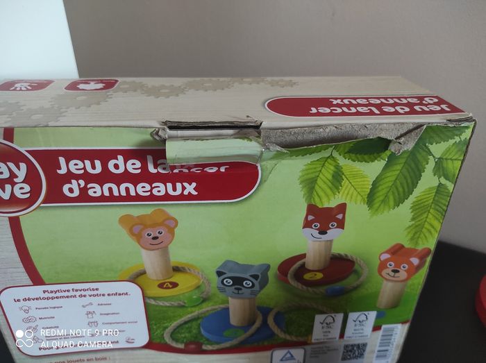 Jeu bois lancer des anneaux - photo numéro 3
