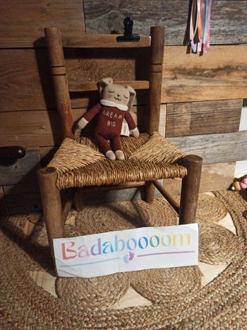 Peluche lapin dream big main sauvage tbe