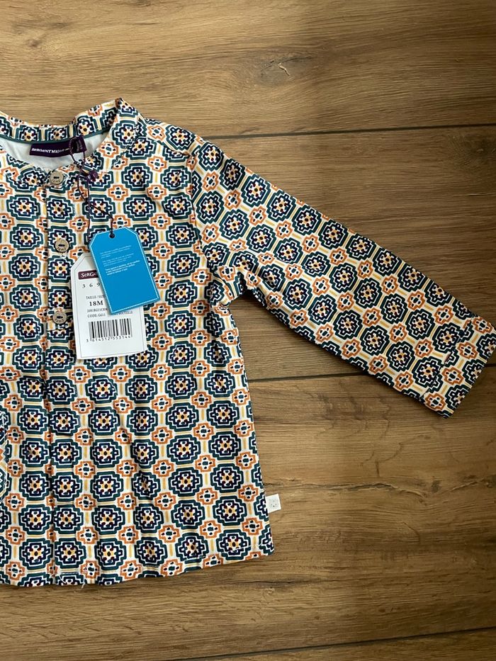 Haut chemise motif neuf sergent major 18 mois - photo numéro 4