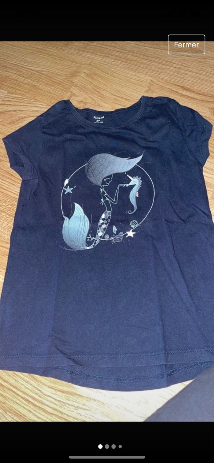 Lot de 4 tee-shirts fille