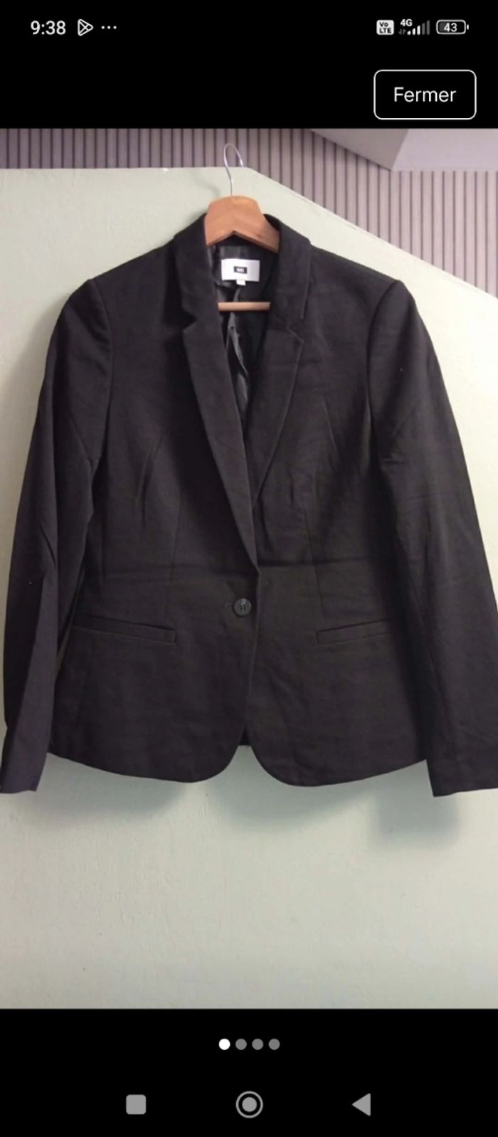 Blazer noir élégant marque WE taille M - photo numéro 3