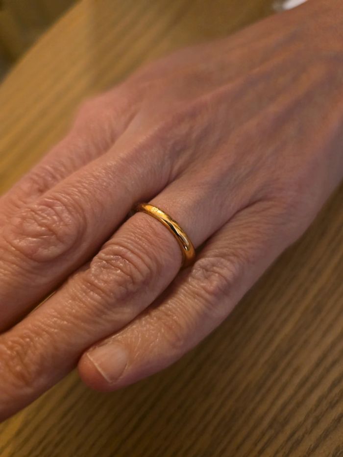 Bague taille plaque or 54 - photo numéro 3