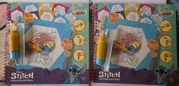 Lot de 2 Livres et stylo révélateur magique à l'eau stitch