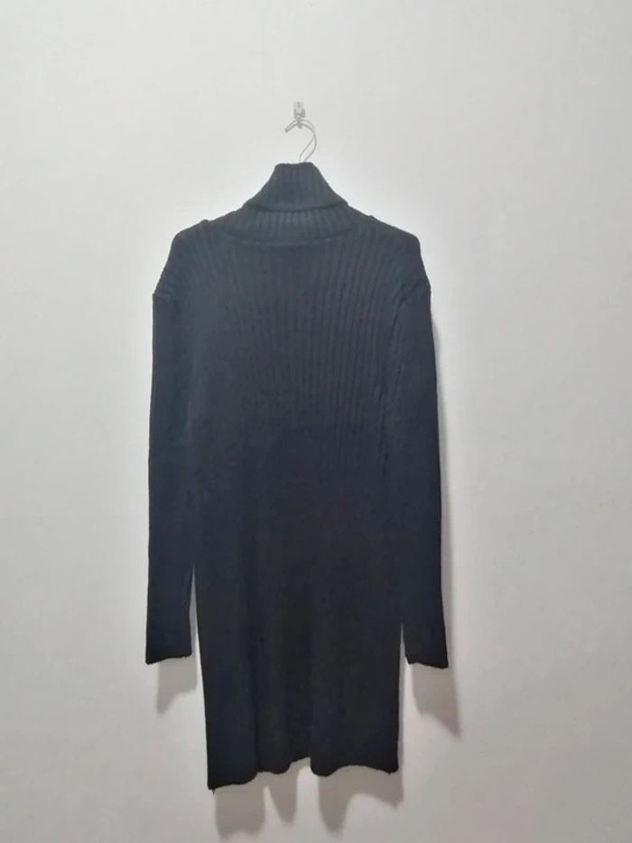 Robe d'hiver noire à col haut pour femme TU - photo numéro 2