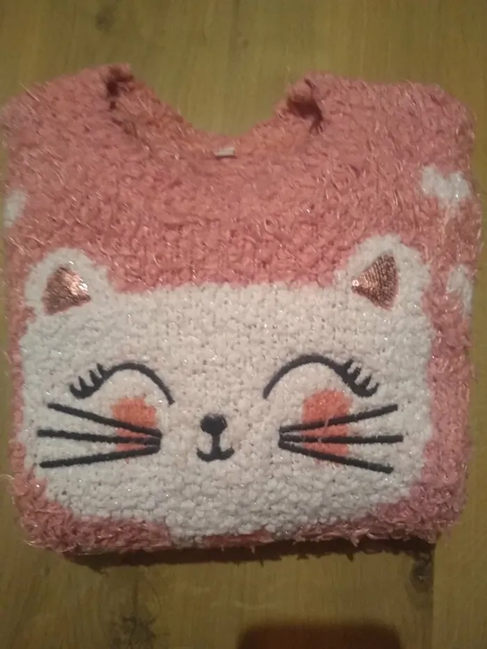 Pull Fille 12 ans Chat - photo numéro 4