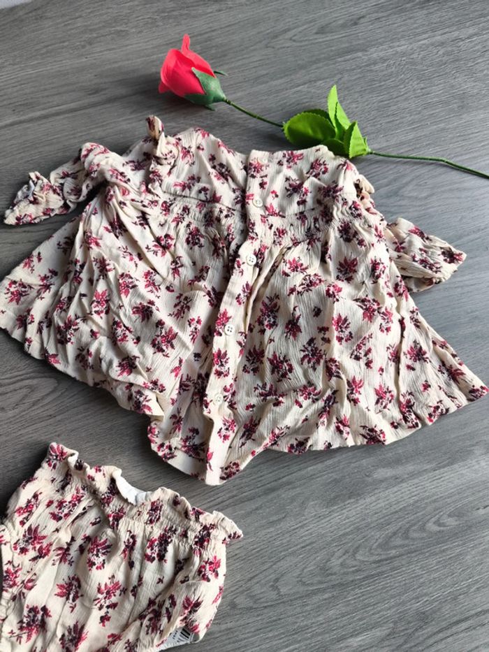 Haut avec petite culotte bebe Fille 1/3mois - photo numéro 5