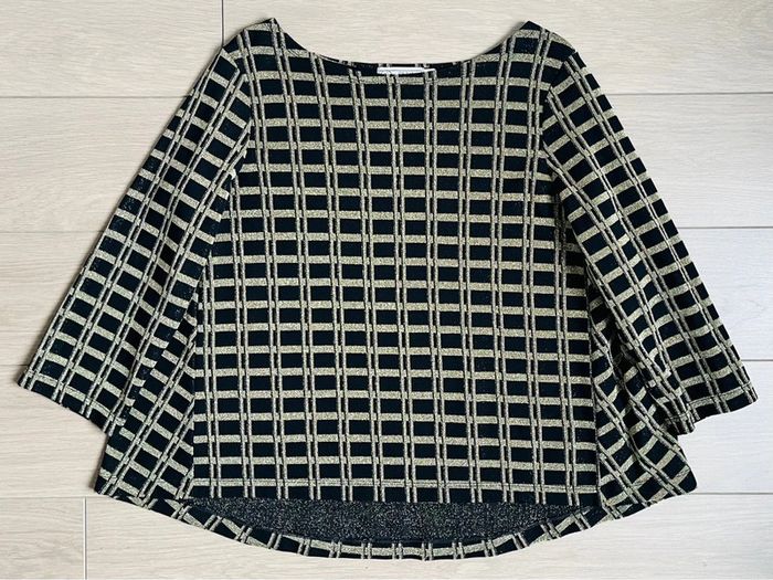 Marinière en jersey manche 3/4 collection Noël Petit bateau T-1 (34/36)