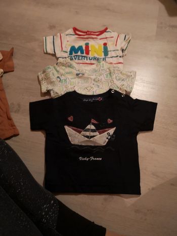3 tee shirt 6 mois