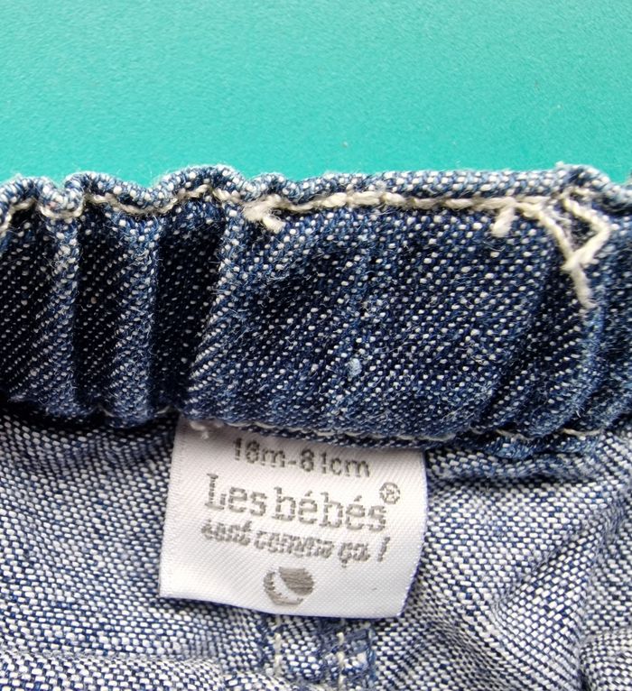 Short en jean garçon _ taille 18 mois _ Les bébés sont comme ça - photo numéro 3