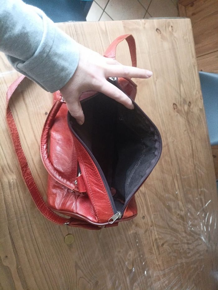 Sac forme bowling cuir - photo numéro 4