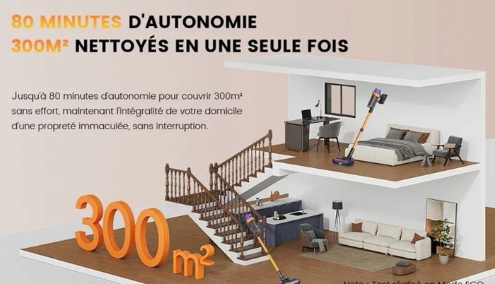 ASPIRATEUR BALAI SANS FIL ERABROS EV5 - photo numéro 9