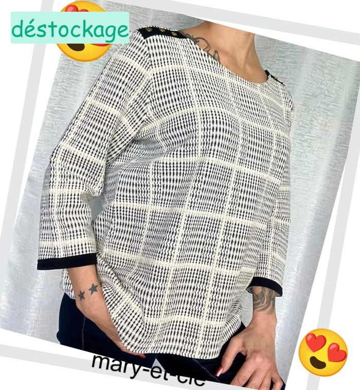 Haut manches 3/4 gdm taille XL
