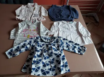 lot 5 hauts fille 6 mois